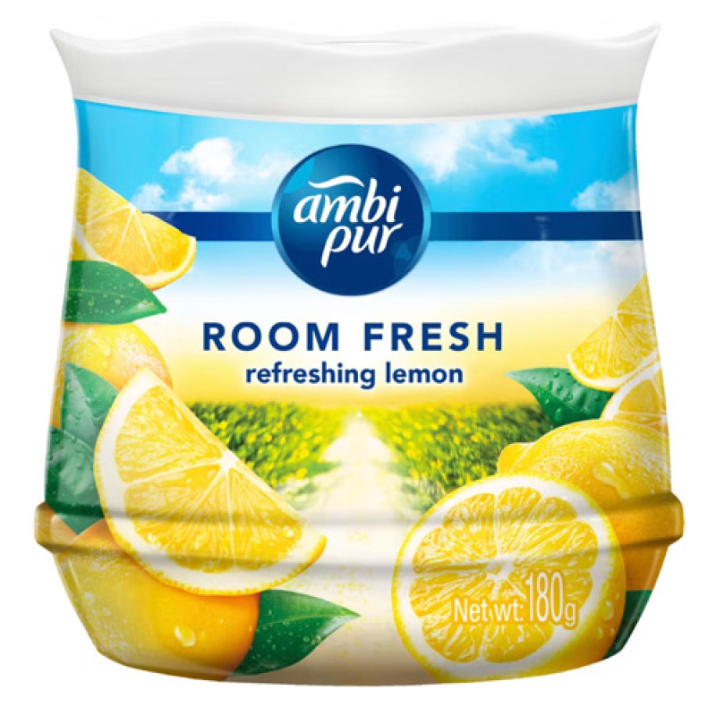 "AMBI PUR" Gel Fresh Air Fresheners Refreshing - LEMON (180 grams) "AMBI PUR" Gel Fresh Air Fresheners Refreshing - LEMON (180 grams)