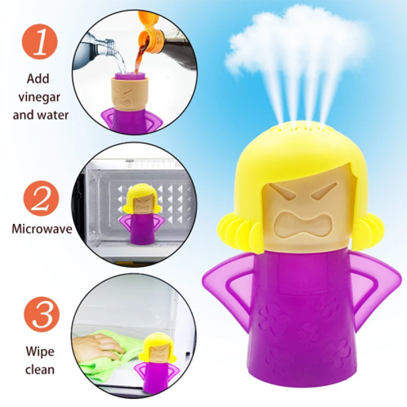 "ANGRY MAMA" Microwave Oven Steam Cleaner (1 pc)