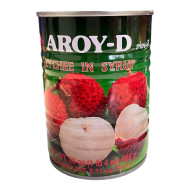 "AROY-D" Lychee in Syrub (565 grams) - "อร่อยดี" ลิ้นจี่