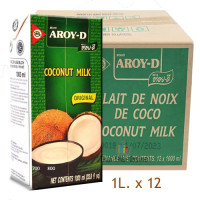 "AROY-D" Coconut Milk (1 Liter x 12) - กะทิ "AROY-D" Coconut Milk (1 Liter x 12) - กะทิ