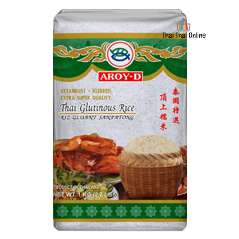 "AROY-D" Thai Glutinous Rice  (1 kg) - ข้าวเหนียว