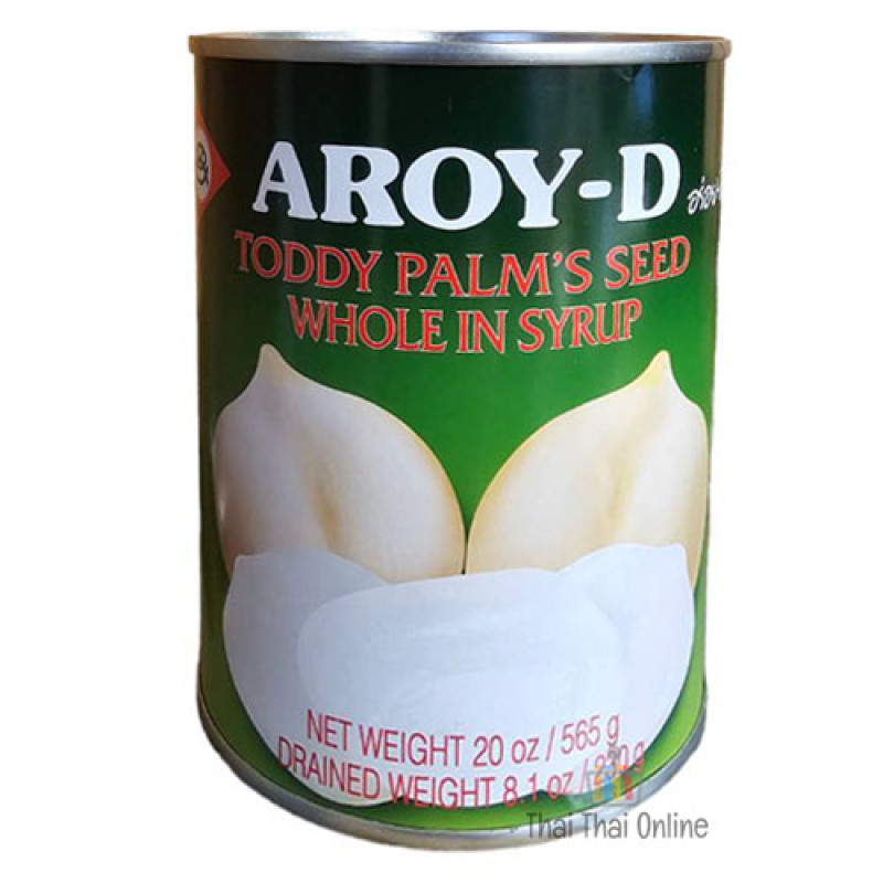 "AROY-D" Toddy Palm's Seed Whole in Syrub (565 grams) - ลุูกตาล