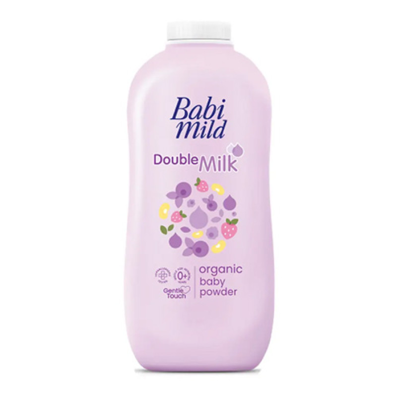 "BABI MILD" DOUBLE MILK Organice Baby Powder (350 grams) - เบบี้ มายด์