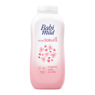 "BABI MILD" WHITE SAKURA Organic Baby Powder (45 g) - เบบี้ มายด์ "BABI MILD" WHITE SAKURA Organic Baby Powder (45 g) - เบบี้ มายด์