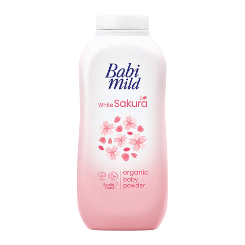 "BABI MILD" WHITE SAKURA Organic Baby Powder (45 g) - เบบี้ มายด์