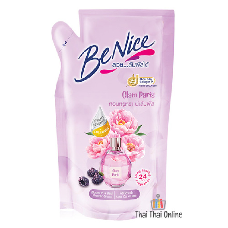 "BENICE" Bloom In A Bath GLAM PARIS Shower Cream (refill 400 ml.) - บีไนซ์ "BENICE" Bloom In A Bath GLAM PARIS Shower Cream (refill 400 ml.) - บีไนซ์