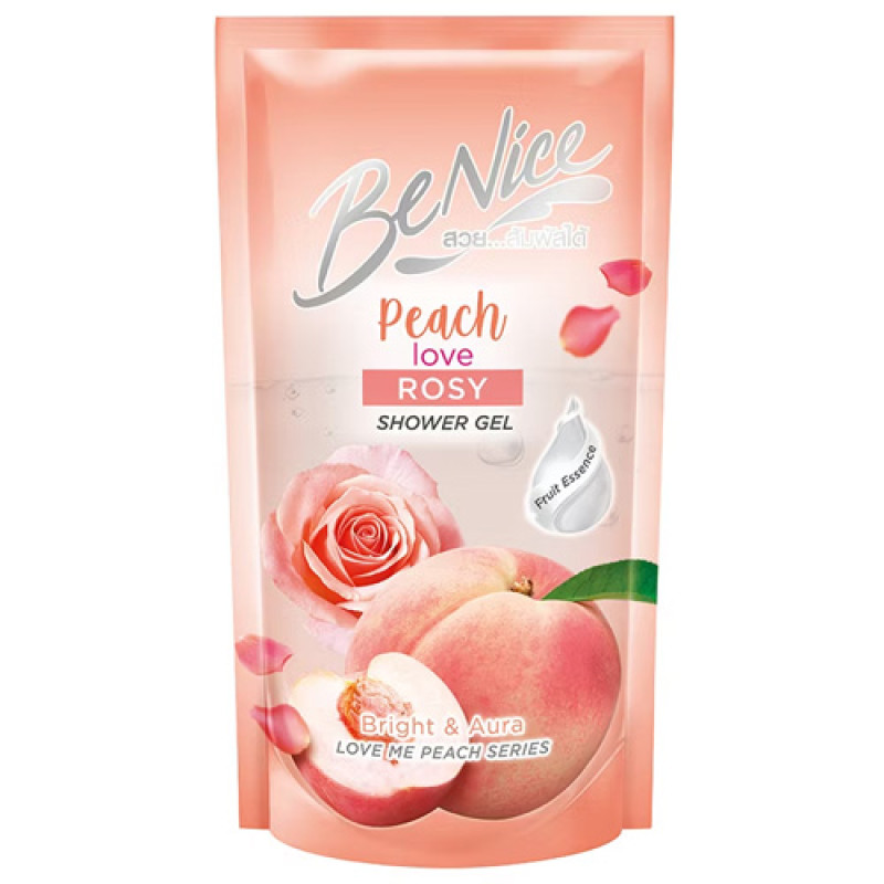 "BENICE" Shower Gel PEACH LOV ROSY (refill 400 ml.) - บีไนซ์ "BENICE" Shower Gel PEACH LOV ROSY (refill 400 ml.) - บีไนซ์