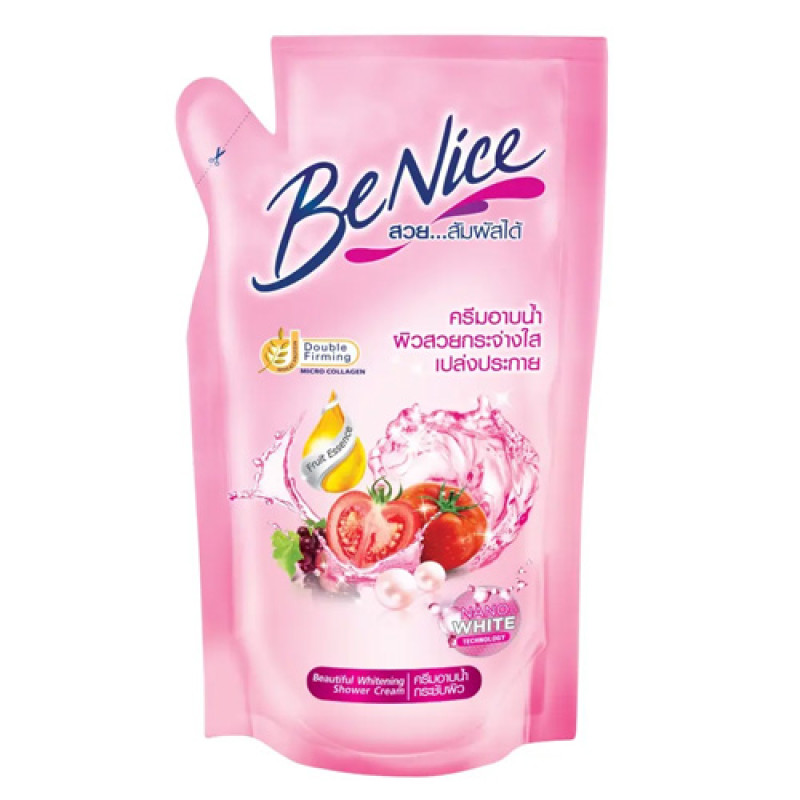 "BENICE" Beautiful Whitening Shower Cream  (refill 450 ml.) - บีไนซ์ ครีมอาบน้ำ