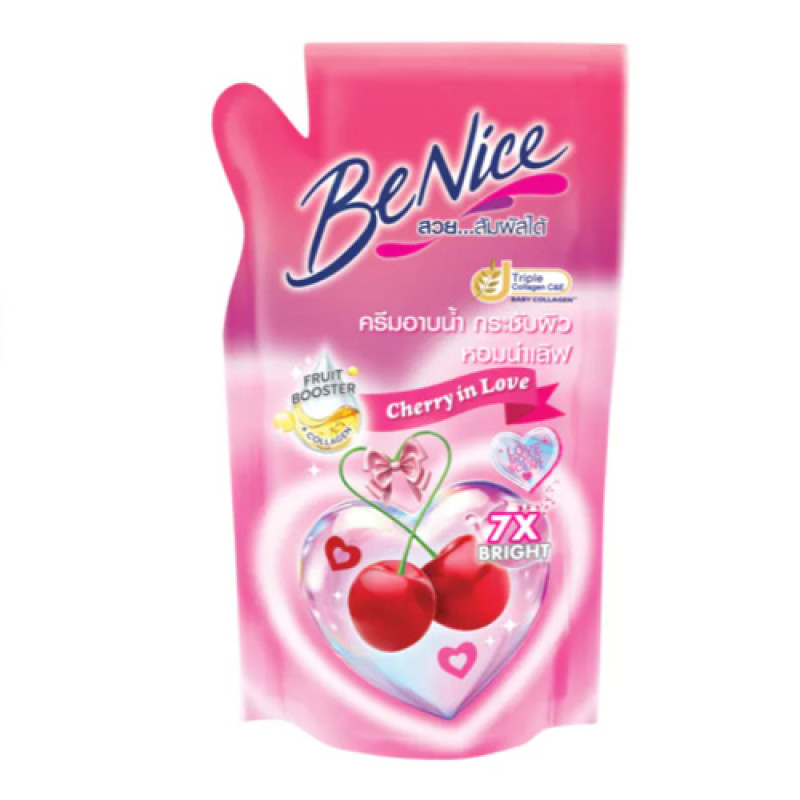 "BENICE" Shower Cream CHERRY IN LOVE (refill 400 ml.) - บีไนซ์ "BENICE" Shower Cream CHERRY IN LOVE (refill 400 ml.) - บีไนซ์