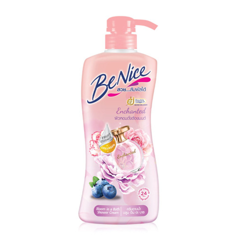 "BENICE" Shower BLOOM A Bath Enchanted Shower Cream (Pump Bottle 400 ml.) - บีไนซ์ 