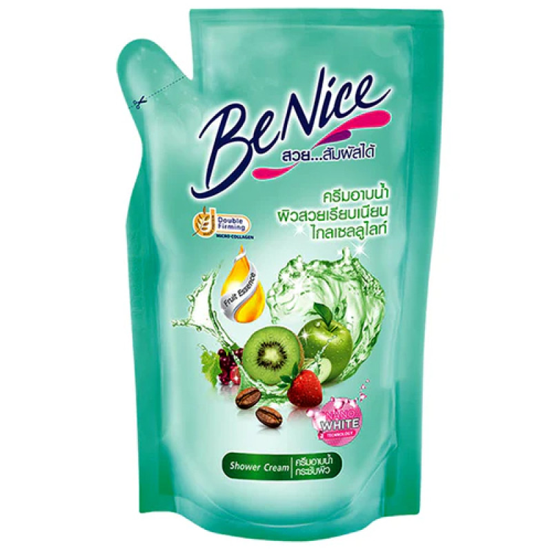 "BENICE" Scent Perfect Elastic Firm & White Refill Shower Cream  (refill 400 ml.) - บีไนซ์ ครีมอาบน้ำ