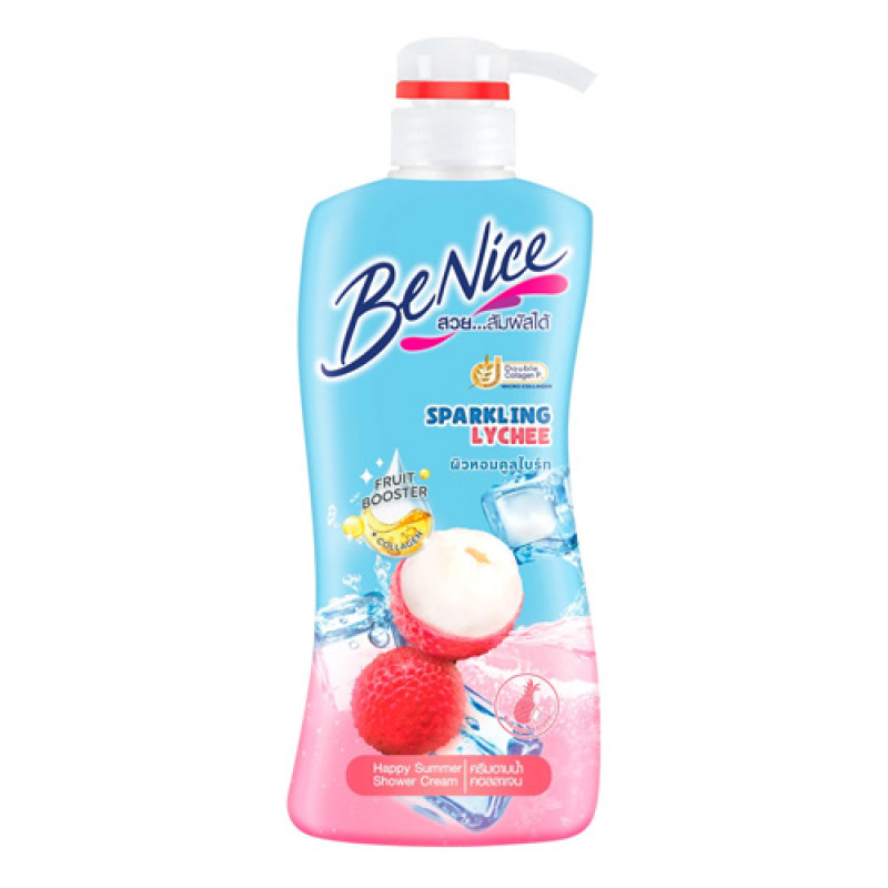 "BENICE" SPARKING LYCHEE Shower Cream (400 ml.) - บีไนซ์ 