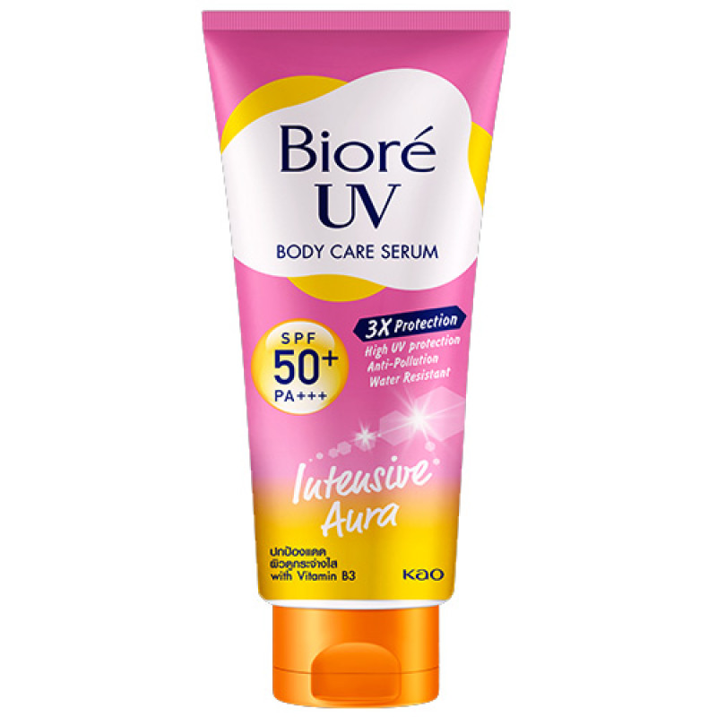 "BIORE'" UV Anti-Pollution Body Care Serum INTENSIVE AURA  SPF50+/PA+++  (150 ml.) - บีโอเร่