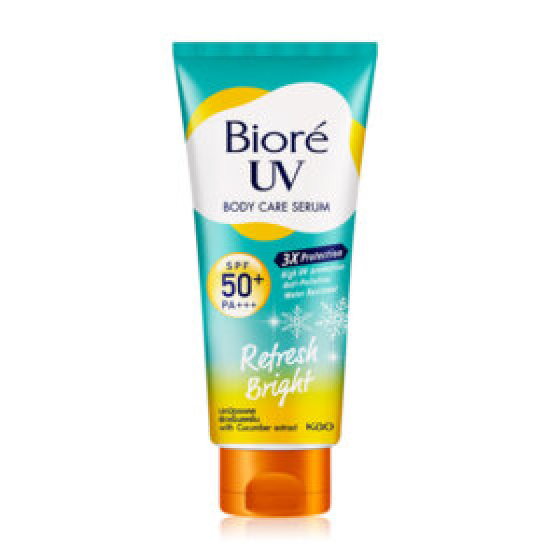 "BIORE'" UV Anti-Pollution Body Serum Cream REFRESH BRIGHT SPF50+/PA+++  (150 ml.) - บีโอเร่