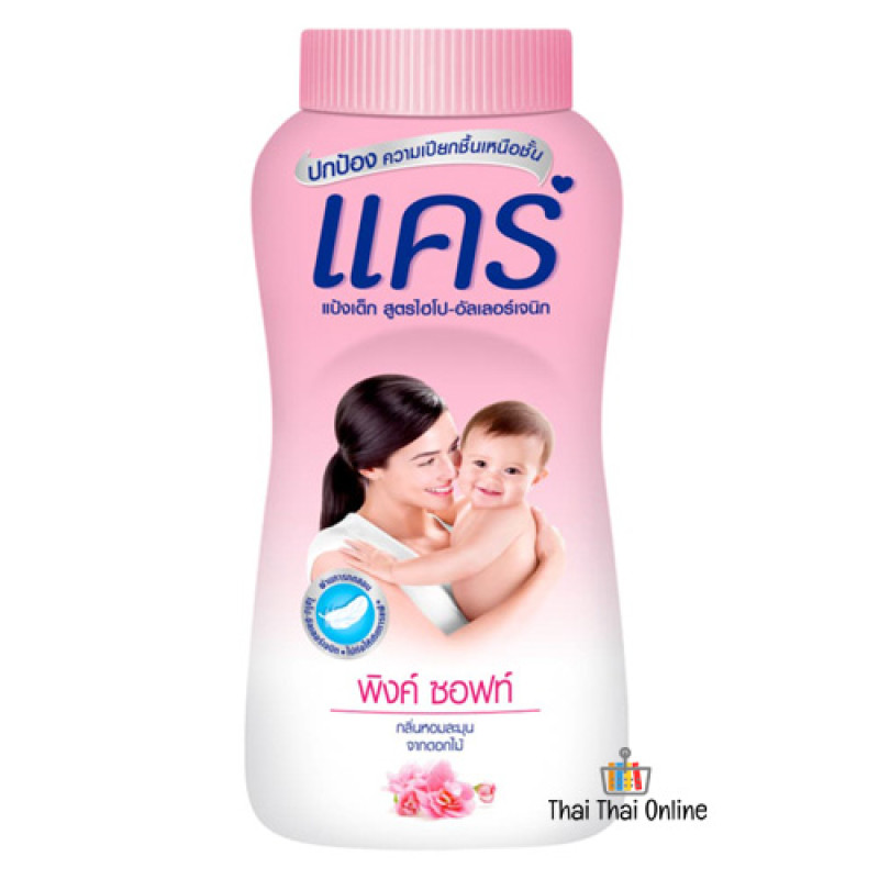 "CARE" Baby Powder Talcum Pink Soft (180 g) - แคร์ แป้ง