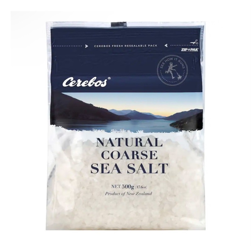 "Cerebos" Sea Salt Natural Course (500 g.) - เกลือ