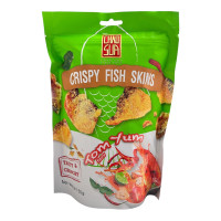 "CHAO SUA" Crispy Fish Skins Tom Yum Flavor (60 g.) - "เจ้าสัว" หนังปลากรอบ รสต้มยำ