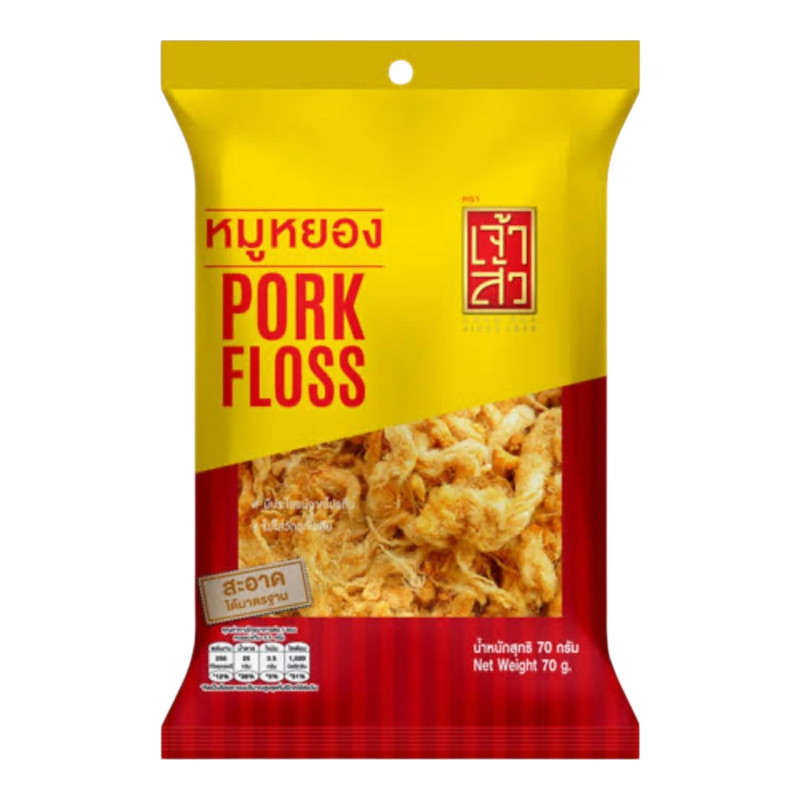 "CHAO SUA" Pork Floss (70 g.) - "เจ้าสัว" หมูหยอง "CHAO SUA" Pork Floss (70 g.) - "เจ้าสัว" หมูหยอง