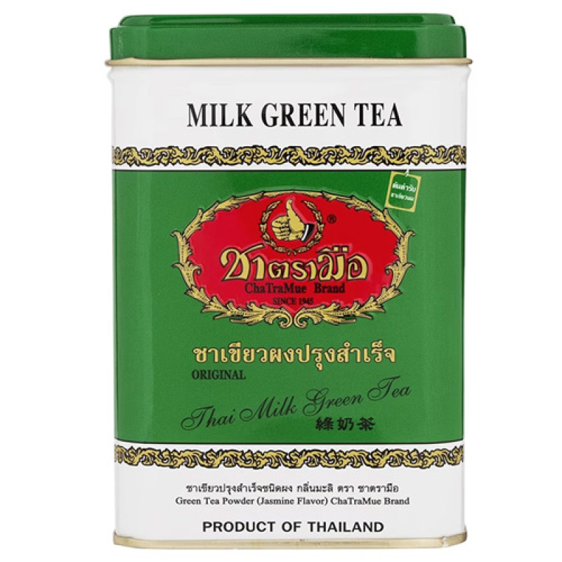 "CHA TRA MUE" GREEN Tea Mix  (4 g 50 bags) - ชาตรามือ ชาไทย 