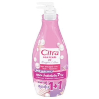 "CITRA" AHA Pearl UV Bright Lotion 300 Ml.Twin Pack (300+300 ml.) - "ซิตร้า" เอเอชเอ ทานาคา ยูวี ไบรท์ โลชั่น
