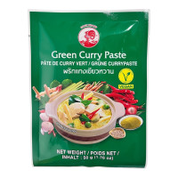 "COCK Brand" Green Curry Paste (50 g) - พริกแกงเขียวหวาน  "COCK Brand" Green Curry Paste (50 g) - พริกแกงเขียวหวาน