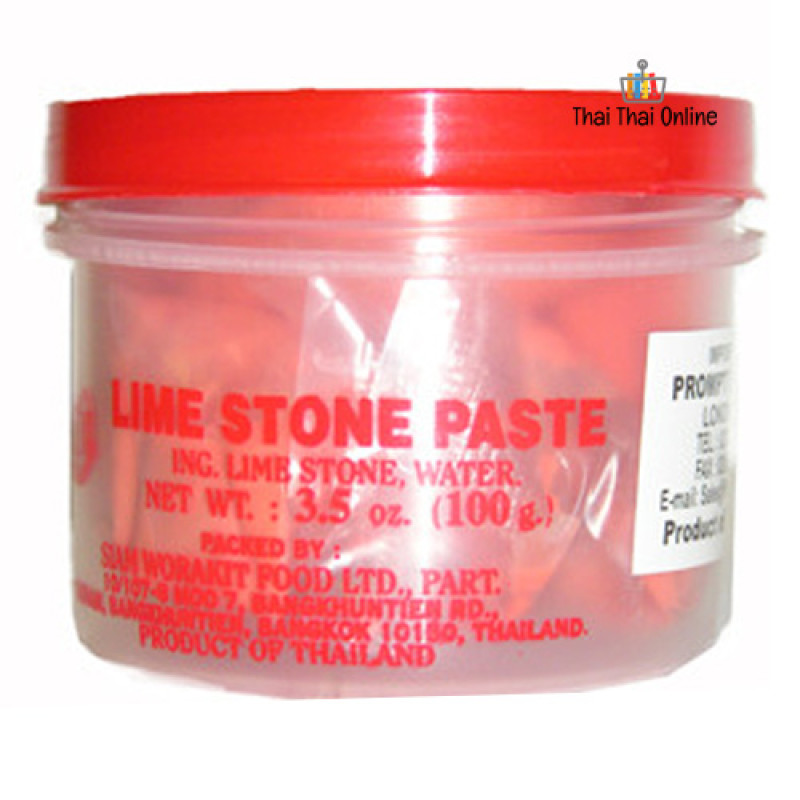 "COCK BRAND" Red Lime Stone Paste  (100 g.) - ปูนแดง