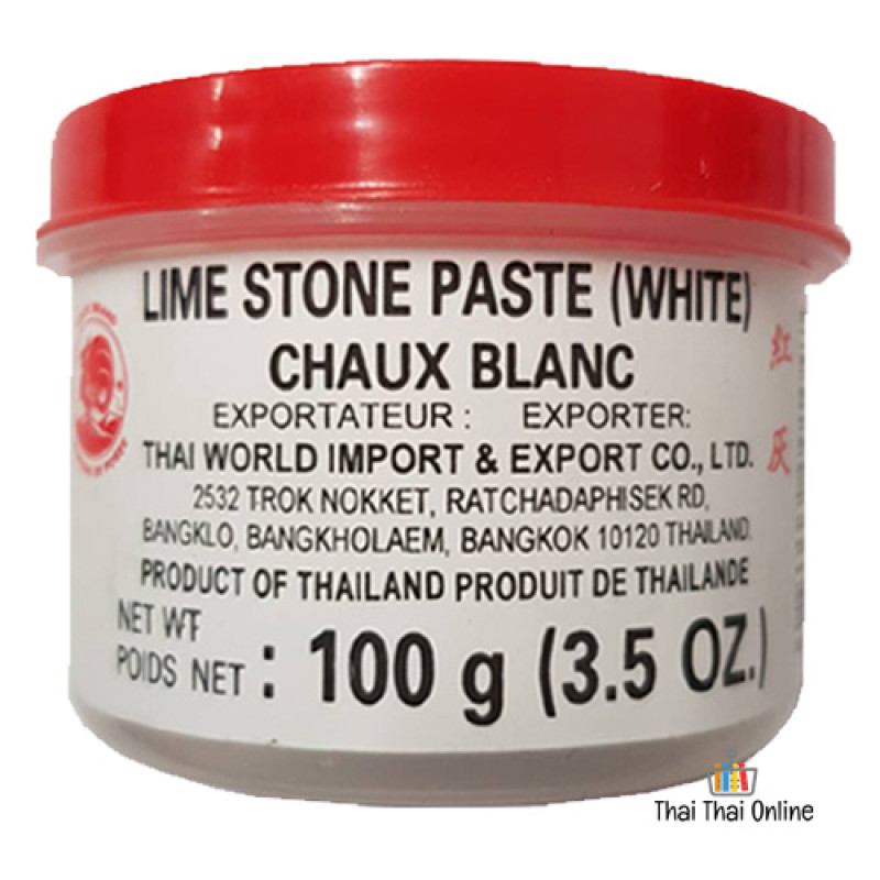 "COCK BRAND" White Lime Stone Paste  (100 g.) - ปูนขาว