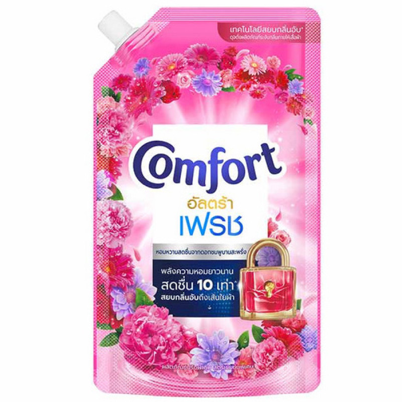 "COMFORT" ULTRA FRESH Fabric Softener, Pink (1100 ml.) - "คอมฟอร์ท" อัลตร้า เฟรช ปรับผ้านุ่ม สีชมพู