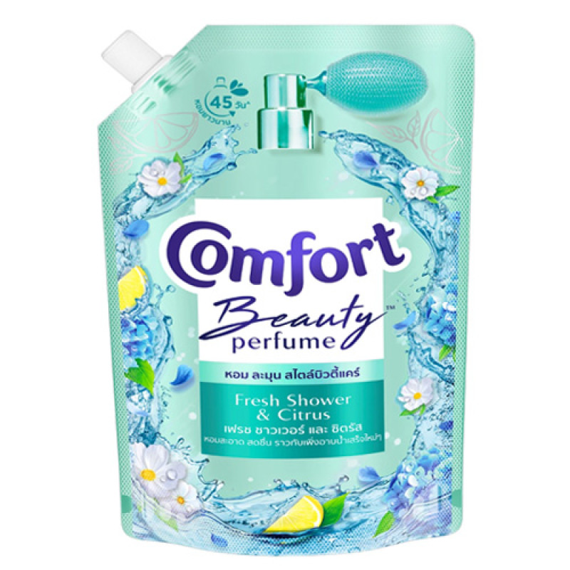 "COMFORT" Beauty Perfume FRESH SHOWER & CITRUS Fabric Softener (1000 ml.) - "คอมฟอร์ท" น้ำยาปรับผ้านุ่ม 