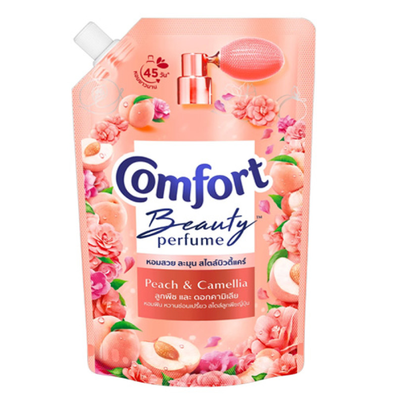 "COMFORT" Beauty Perfume PEACH & CAMELLIA Softener (1000 ml.) - "คอมฟอร์ท" น้ำยาปรับผ้านุ่ม ⚠️ EXP 02/02/2026