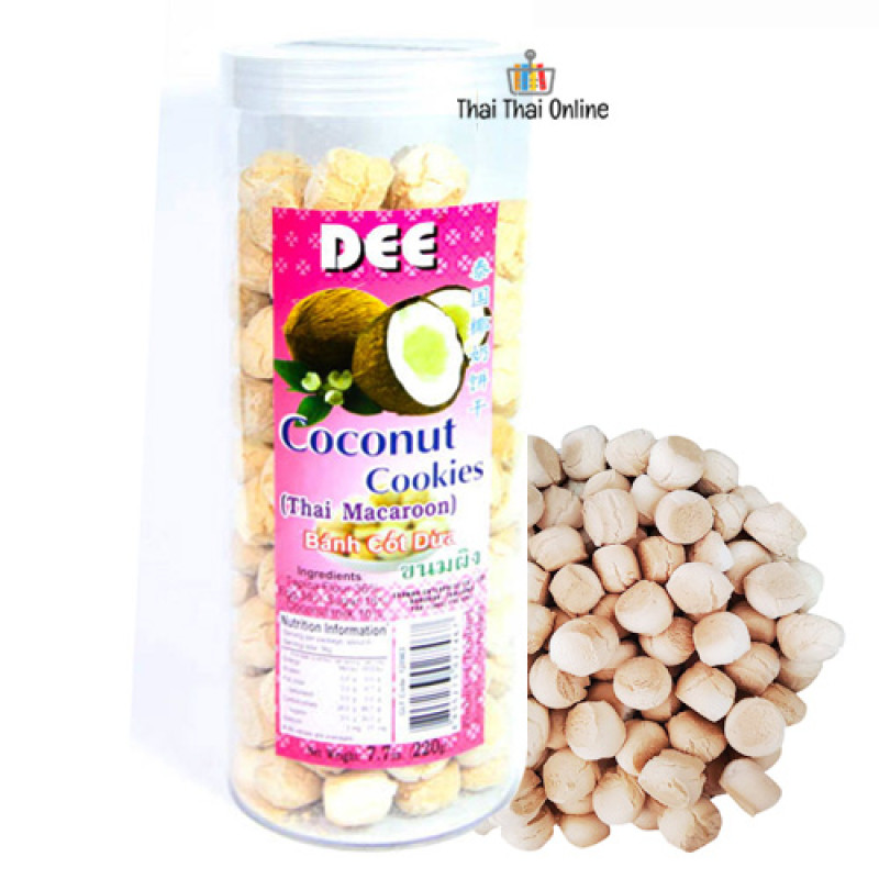 "DEE" Coconut Cookies /Thai Macaroon (220 กรัม) - ขนมผิง