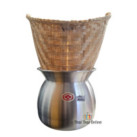 "DIAMOND" Pot Steamer 22 cm.  + Bamboo Steamer (1 set)