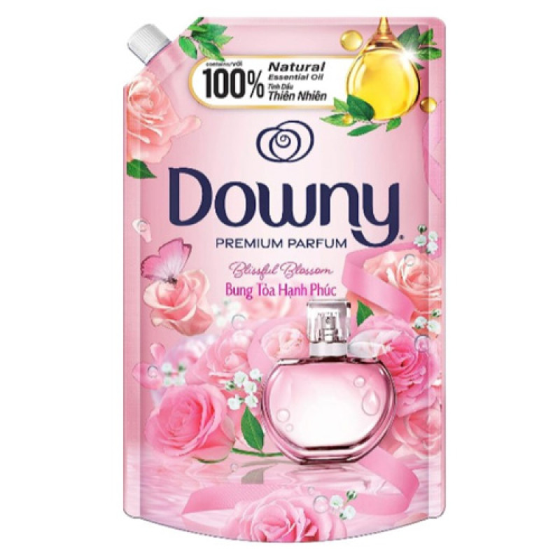 "DOWNY" Fabric Softener Premium Perfume "BLISSFUL BLOSSOM" (1 Litter refill bag) - ดาวน์นี่ 