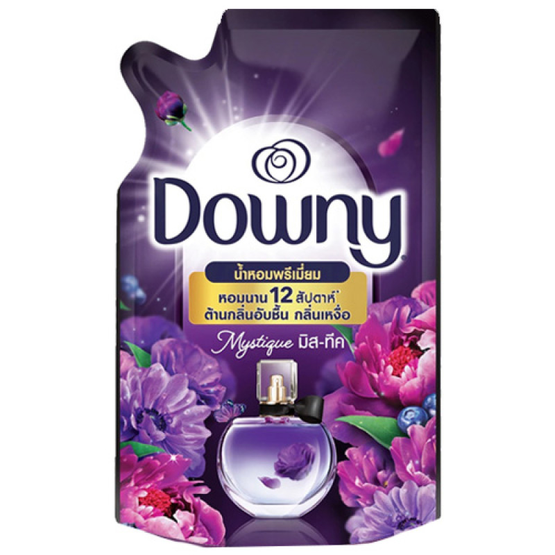 "DOWNY Premium Purfume" Concentrate Fabric Conditioner "MYSTIQUE"  Refill (470ml.) - ดาวน์นี่ น้ำยาปรับผ้านุ่ม 