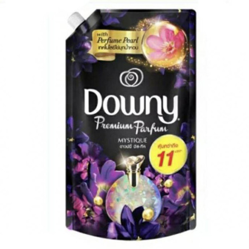 "DOWNY Premium Purfume" Concentrate Fabric Conditioner "MYSTIQUE"  Refill (1100ml.) - ดาวน์นี่ น้ำยาปรับผ้านุ่ม 