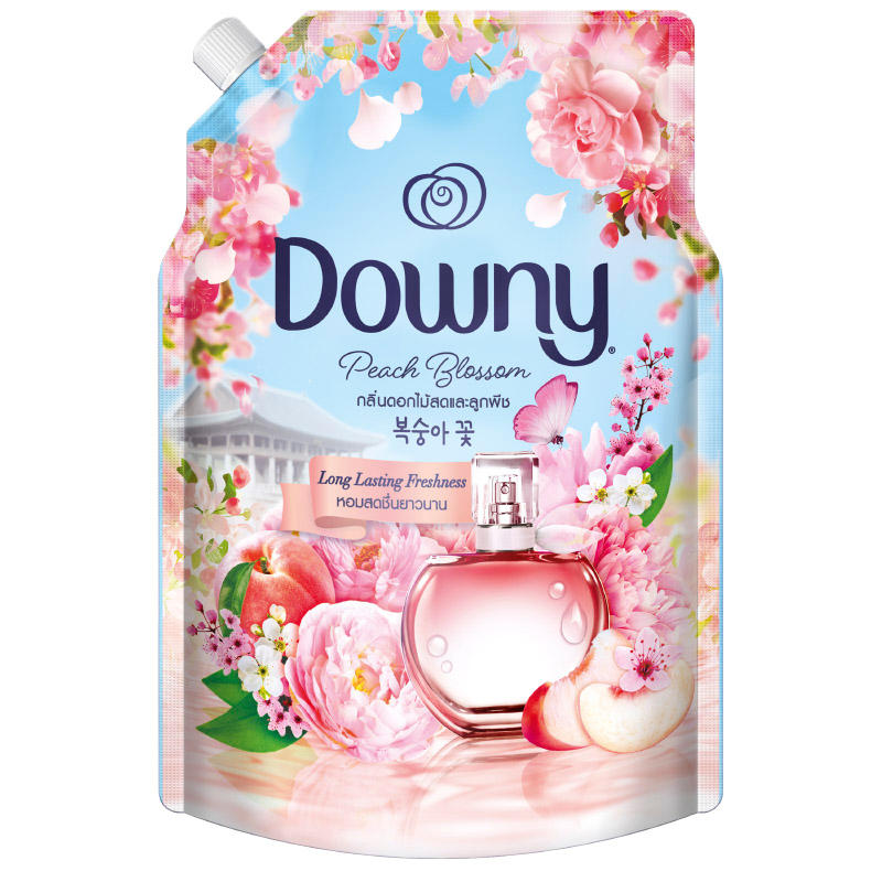 "DOWNY" Fabric Softener Premium Perfume "PEACH BLOSSOM" (470 ml. refill bag) - ดาวน์นี่ 