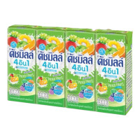 "DUTCH MILL" 4 in 1 Mixed Fruits Flavour (180 ml x 4) - "ดัชมิลล์" 4 อิน 1 รสผลไม้รวม 