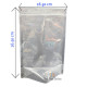 "NO BRAND Food Bag Silver + Clear size16*24 cm. (1 set 50 pcs) - ถุงใส่ขนม