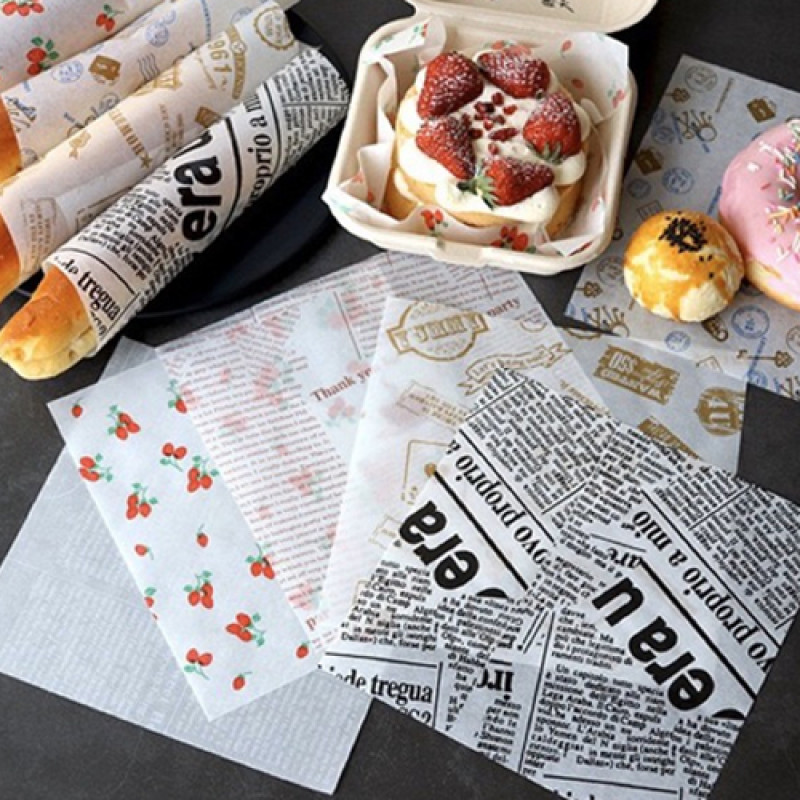 "BAKERY" Baking Paper Szie 15 x 15 cm  (100 pcs) - กระดาษไขรองขนม