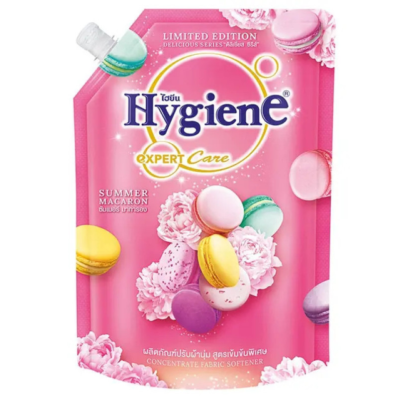 "HYGIENE" Expert Care Concentrate Fabric Softener SUMMER MACARON (Refill 1000 ml.) - ไฮยีน น้ำยาปรับผ้านุ่ม
