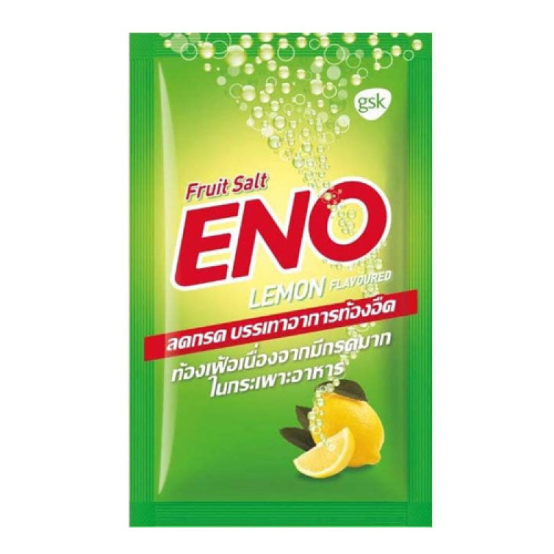 "ENO" Fruit Salt - Lemon Flavour (1 Sachets 4.30 grams) - อีโน ลดกรด