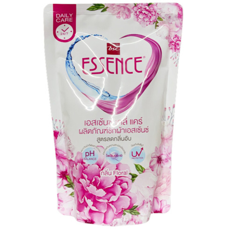 "ESSENCE" Floral Scent Refill Liquid Laundry Detergent (400 ml.) -เอสเซ้นซ์ น้ำยาซักผ้า