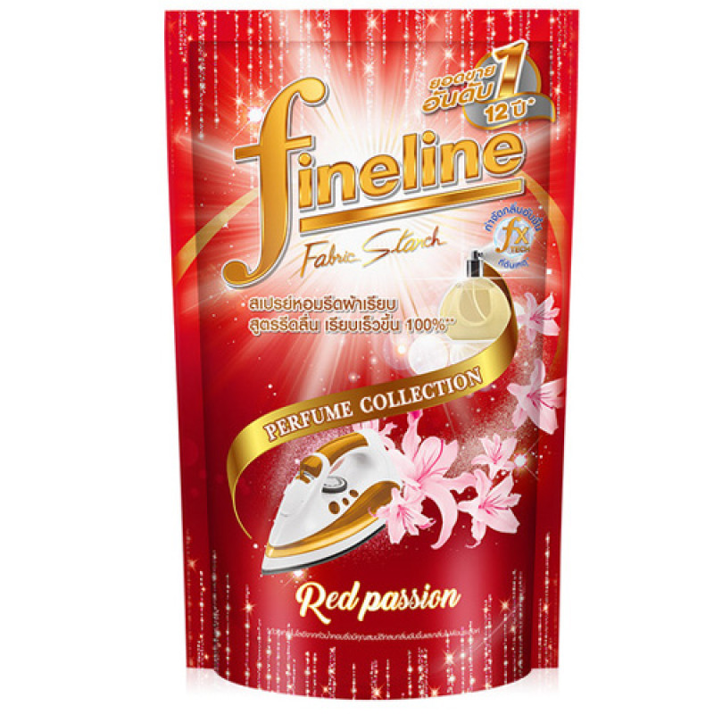 "FINE LINE" Fabric Starch "RED PASSION" (Refill 450 ml) - รีดผ้า