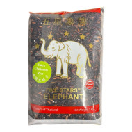 "Five Stars" Black Glutinous Rice (1 kg) - "ช้างห้าดาว" ข้าวเหนียวดำ "Five Stars" Black Glutinous Rice (1 kg) - "ช้างห้าดาว" ข้าวเหนียวดำ