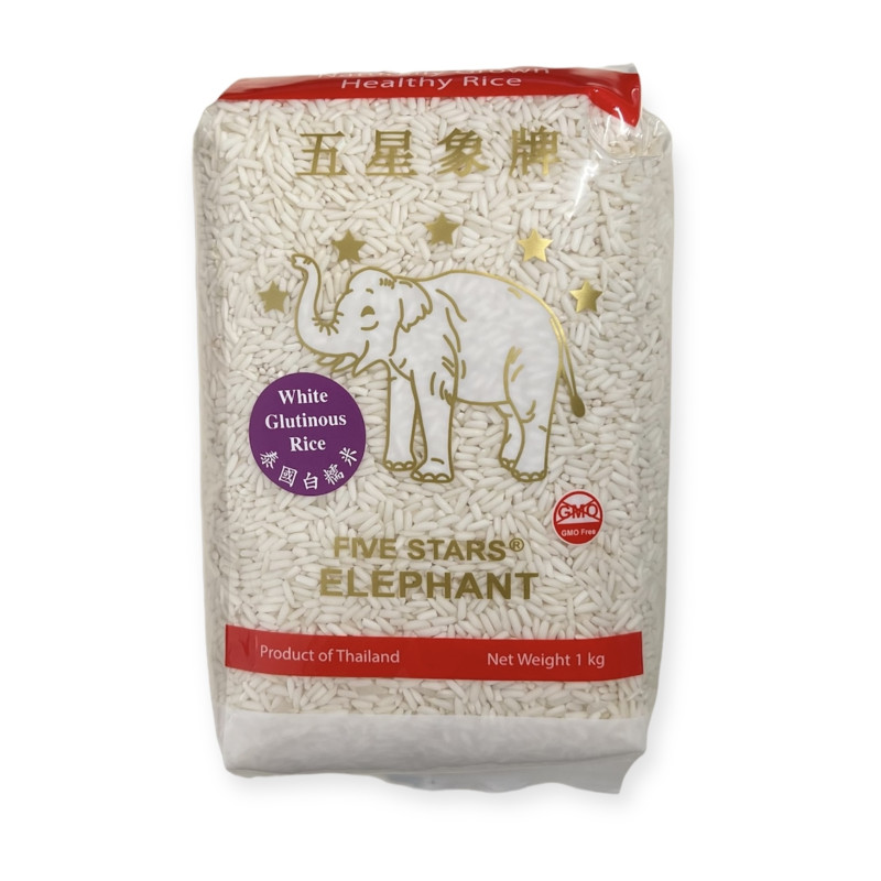 "Five Stars" Thai Glutinous Rice  (1 kg) - ข้าวเหนียว