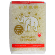 "Five Stars" Thai Jasmine Rice  (1 kg) - ข้าวหอมมะลิ