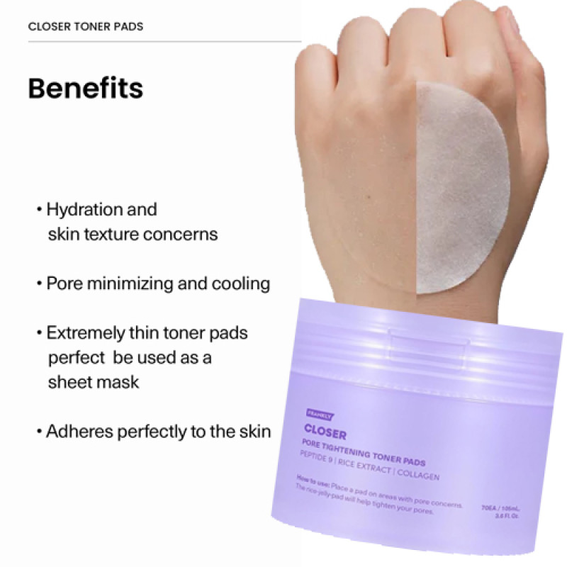 "FRANKLY" Pore Tightening TONNER PADS (70 ea/105 ml.) - โทนเนอร์ แพด "FRANKLY" Pore Tightening TONNER PADS (70 ea/105 ml.) - โทนเนอร์ แพด