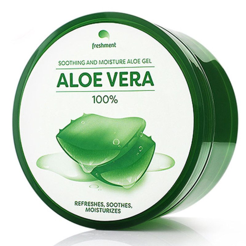 "FRESHMENT" Soothing and Moisture Aloe Gel 100% Organic (300 ml) - ว่านหางจระเข้