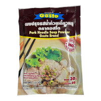 "GOSTO" Instant Pork Noodle Soup Power (150 g.) - "กอสโต" ก๋วยเตี๋ยวหมู
