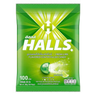 "HALLS" FRESH LIME Flavored Center-Filled Candy (100 pieces/280 g.) - ฮอลล์